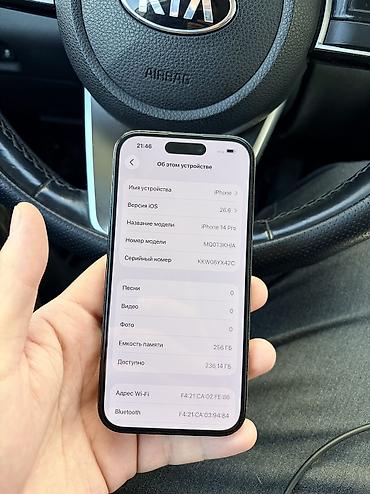 980 pro: IPhone 14 Pro, Б/у, 256 ГБ, Графит, Чехол, 81 % — 5