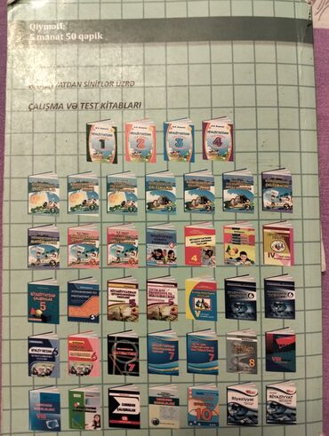 Tədris ədəbiyyatı: 5kitab biryerdə sadəcə 10manat — 2