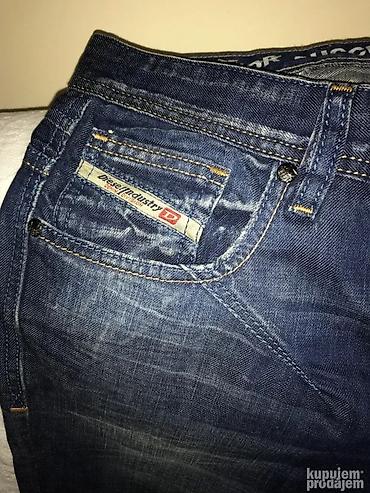 Farmerke: Original DIESEL farmerice 32/33 KAO NOVE 100% cotton Polustruk 44cm — 1