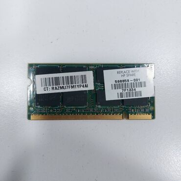 Operativ yaddaş (RAM): Operativ Yaddaş "DDR2 2GB 667/800Mhz Sodimm" SAYLA ALANA VƏ USTALARA — 13