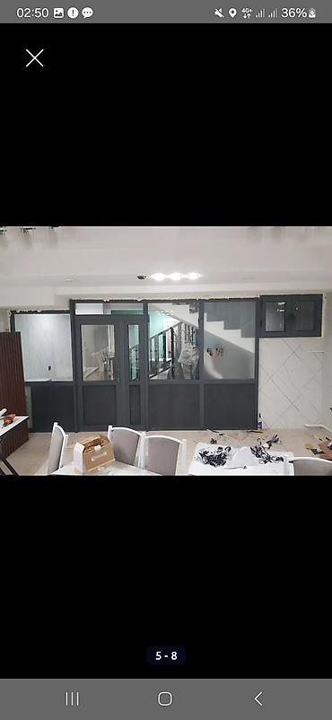 Готовые пластиковые окна: Пластик эшик терезелер МОСКИТНЫЕ СЕТКИ термо тёплая серия фасадное — 25