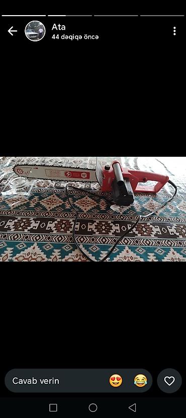 elektro mişar: Elektrik mişarı – 16" (40 sm) şina və zəncir Xüsusiyyətlər: - — 2