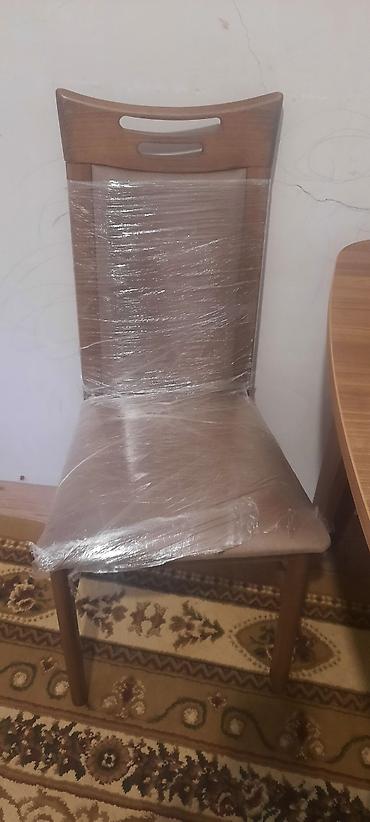 perla stullar: Qonaq otağı üçün, Yeni, Açılan, Kvadrat masa, 6 stul — 1