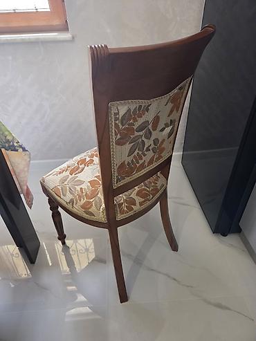 stul taxta: Klassik üslubda taxta stul - Material: bərk ağac karkas, oyma — 5