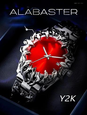 часы янтарь: Alabaster Y2K — кварцевые наручные часы с ярким красным циферблатом и — 2
