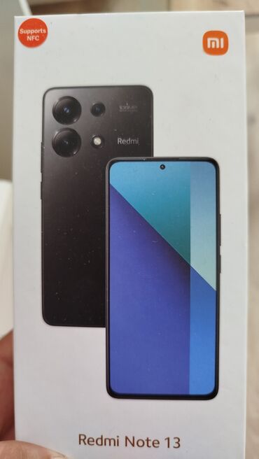 Xiaomi: Xiaomi Redmi Note 13, 128 GB, rəng - Qara, 
 Barmaq izi, İki sim kartlı, Face ID