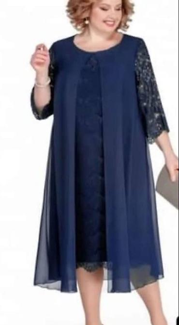 odeća za krupne: 03. Haljine za punije dame XL 2XL 3XL 4XL. Cena 3700dinara Obim grudi — 3
