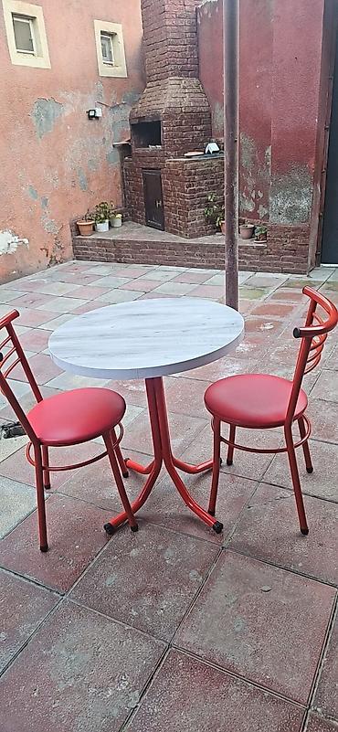 Balkon üçün, İşlənmiş, 2 stul