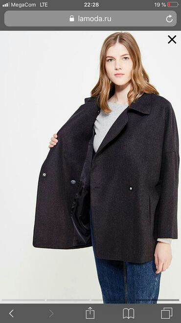черное пальто: Г. Токмок.Продается 2 новых полупальто от фирмы SELA с этикеткой