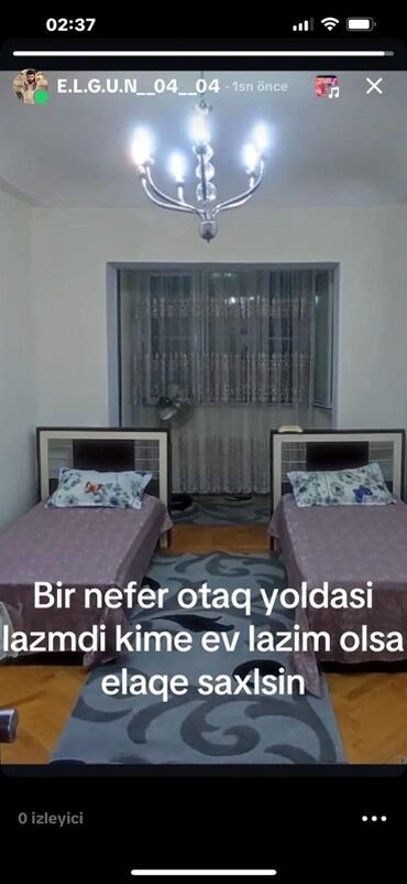 Tulumlar: 1 otaqli evdi