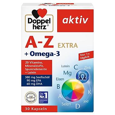 Doppelherz aktiv A–Z EXTRA + Omega‑3 – multivitamin kompleksi Məhsul