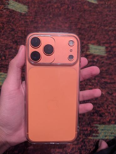 IPhone 17 Pro Max, Новый, 256 ГБ, Оранжевый, Чехол, Кабель, Коробка, 99 %