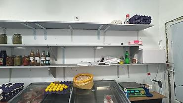 market polkaları: Divar Rəfləri – metal konsollu, ağ rəng - Tip: Divara bərkidilən — 3