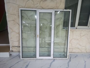 пластик листовой: Пластиковое окно, Комбинированное, цвет - Белый, Б/у, 180 *177, Самовывоз