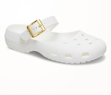 женская обувь 41: Сабо, 37.5, Crocs, Новый, цвет - Белый, Бесплатная доставка — 3