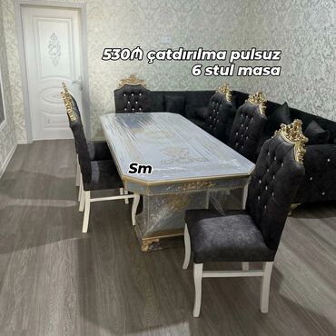 Masa və oturacaq dəstləri: Masa desti isdehsalin özündən satış qiyməti münasib çatdırılma pulsuz — 22