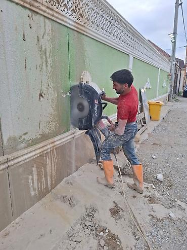 Beton kəsmə və deşik açma xidməti - Beton, armatur-beton, asfalt, daş