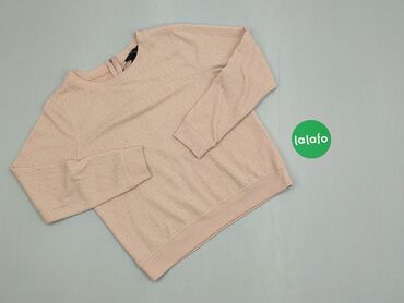 Bluzki: Bluza z kapturem, XS (EU 34), wzór - Jednolity kolor, kolor - Beżowy, H&M