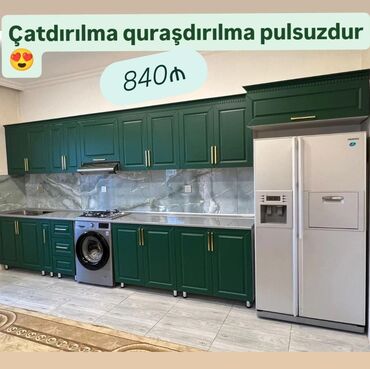 Soyuducu vitrinləri: *Yeni Mətbəx mebeli 840₼* Yüksək keyfiyyətlə ölçü 3 metr rəng seçimi