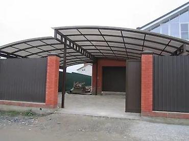 Навесы: Навес, Арочный, Металл, Поликарбонат — 2