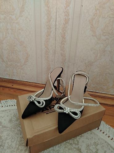 nabuk parca: Qadın yüksək dabanlı ayaqqabı - Model: nazik dabanlı slingback - — 3