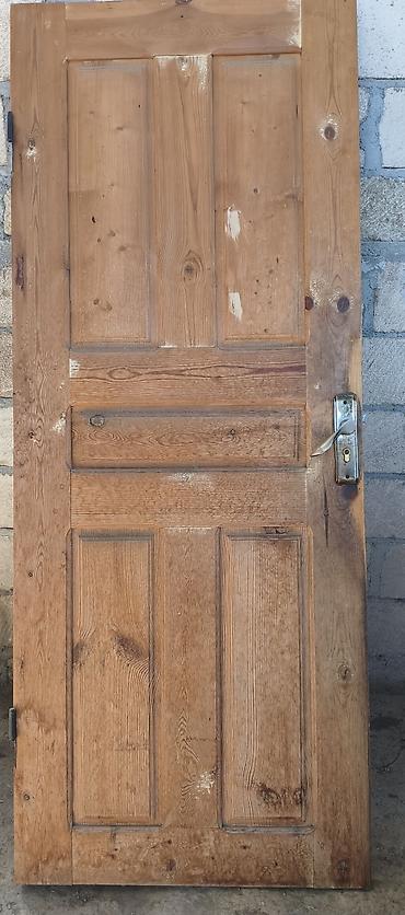 Otaq qapıları: Taxta qapı dəsti - Material: təbii ağac (klassik panelli dizayn — 1