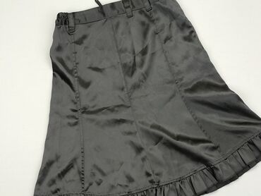 spódniczka jeansowa czarna z guzikami: Spódniczka, 13 lat, 152-158 cm, stan - Dobry