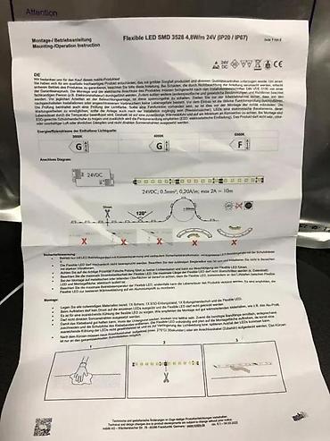 Sijalice: Newlec fleksibilna LED traka, 5 m, 24 V DC, IP67 – topla bela - — 7