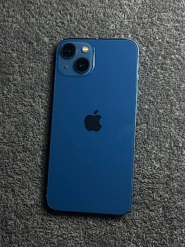 телевизор ч б: IPhone 13 mini, Б/у, 128 ГБ, Синий, Кабель, 100 % — 2