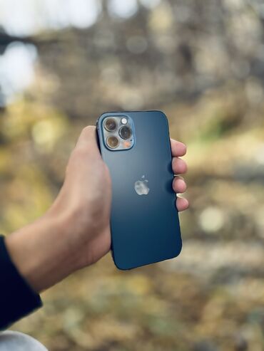 детские часы с gps купить в бишкеке: IPhone 12 Pro, Б/у, 256 ГБ, Pacific Blue, Чехол, 86 %