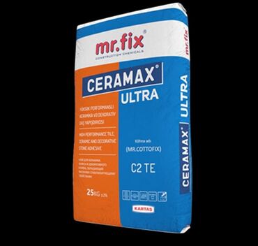 Digər quru inşaat materialları: Holcim sementleri 300,400,500-6.85 Kafel yapisdiricilari tector — 12