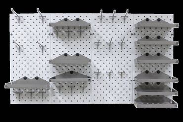 Стеллажи: Панель перфорированная, настенная, для магазина и склада