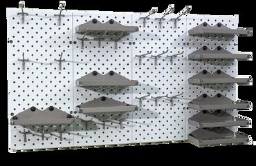 Стеллажи: Панель перфорированная, настенная, для магазина и склада — 4