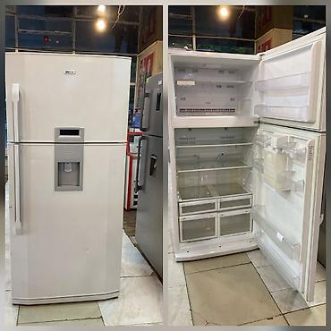 Beko ikiqapılı soyuducu. Yuxarıdan donduruculu quruluşa malikdir. Ön