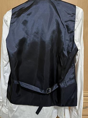 Костюмдар: Мужской классический костюм-тройка Slim Fit - Комплектация: пиджак — 7