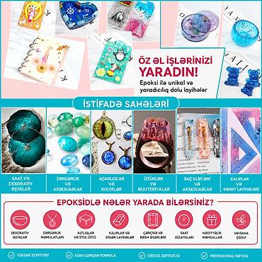 rəsim seti: 🎨 Epoksi, Parafin, Silikon və Hobi Dünyası Bir Arada! 10 rəng 1 dəst — 2