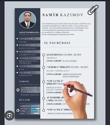 tonqal maketi: Xüsusi dizaynlı peşəkar CV hazırlama xidməti Təsvir: - Müasir — 1