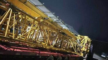 Услуги автовышки, крана: Секции башенного крана (металлоконструкции) - Жёлтые решетчатые — 4