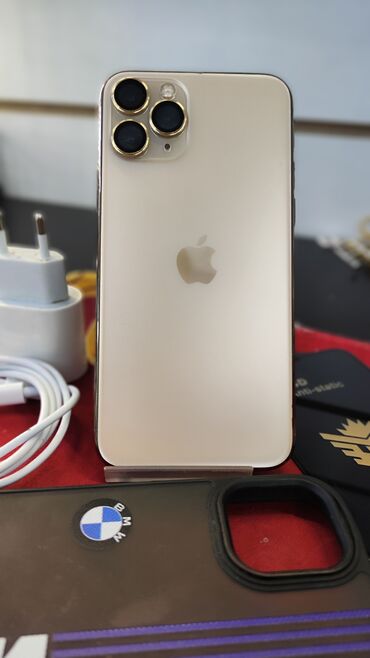 списанные телефоны за 0 руб: IPhone 11 Pro, Б/у, 256 ГБ, Золотой, Защитное стекло, Чехол, Кабель, 100 %