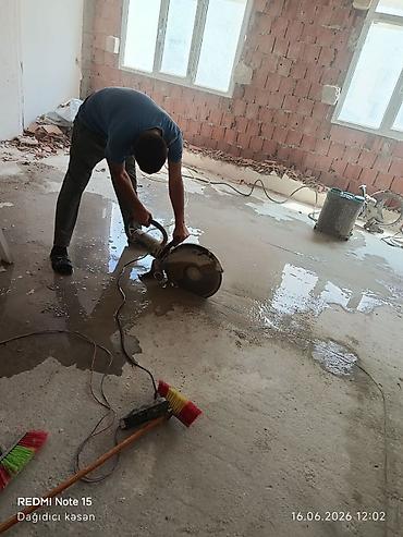 şaxta baba: Beton kəsmə xidməti - Divar, döşəmə və tavanlarda dəqiq və səliqəli — 2