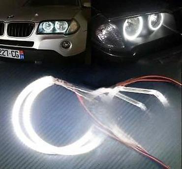 Auto delovi, gume i tjuning: Cotton angel eyes led prstenovi 80mm. Extremno jaki COTTON LED — 14