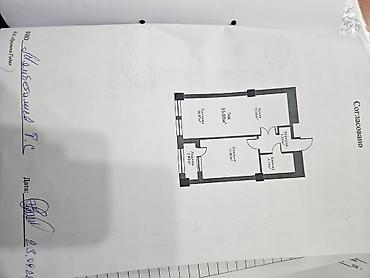 годаю: 1 комната, 56 м², Асанбай мкр Элитка, 3 этаж, ПСО (под самоотделку) — 3