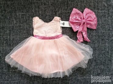 Haljine: Svecana haljina haljine za bebe decu decijaHALJINA + velika mašna — 6