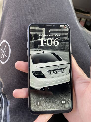телефоны айфон: IPhone X, Колдонулган, 64 ГБ, Кара, Каптама, 100 %