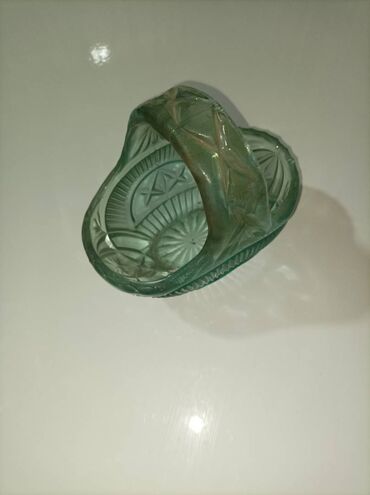 svetleća ruža u staklu: Bowl, color - Green, Used