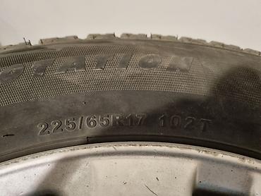 17 5: Колеса в сборе 225 / 65 / R 17, Зима, Б/у, Комплект, Внедорожные (АТ/МТ), Железные, отверстий - 5 — 2