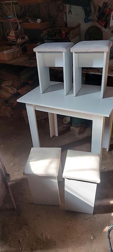 bağ stulu: Mətbəx üçün, Yeni, Açılmayan, Kvadrat masa, 4 stul — 3