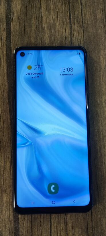 samsung netbook: Samsung Galaxy A21S, 64 GB, rəng - Göy, Barmaq izi, Face ID