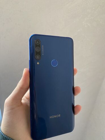 telefon case: Honor 9X, 128 GB, rəng - Mavi, Barmaq izi