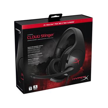 Наушники: Новые Игровые Наушники с микрофоном HYPERX Cloud Stinger jack 3.5 mm